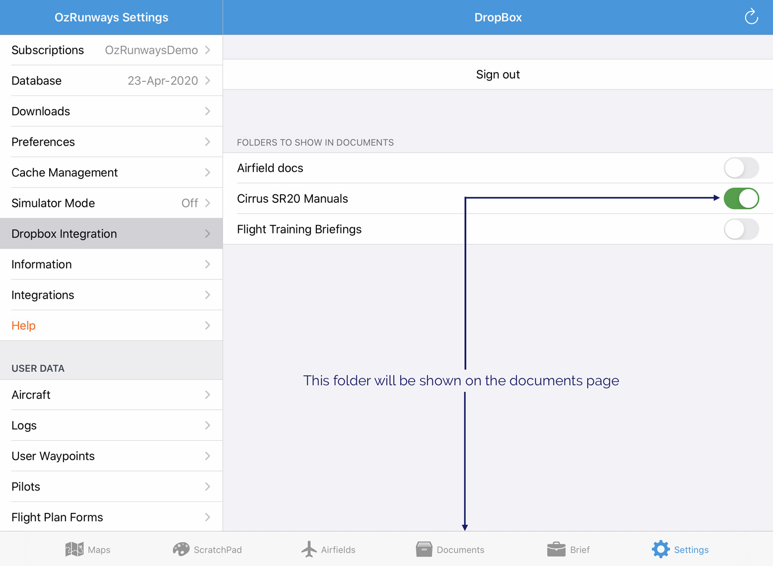 cant find sync dropbox setting on 1password desktop app